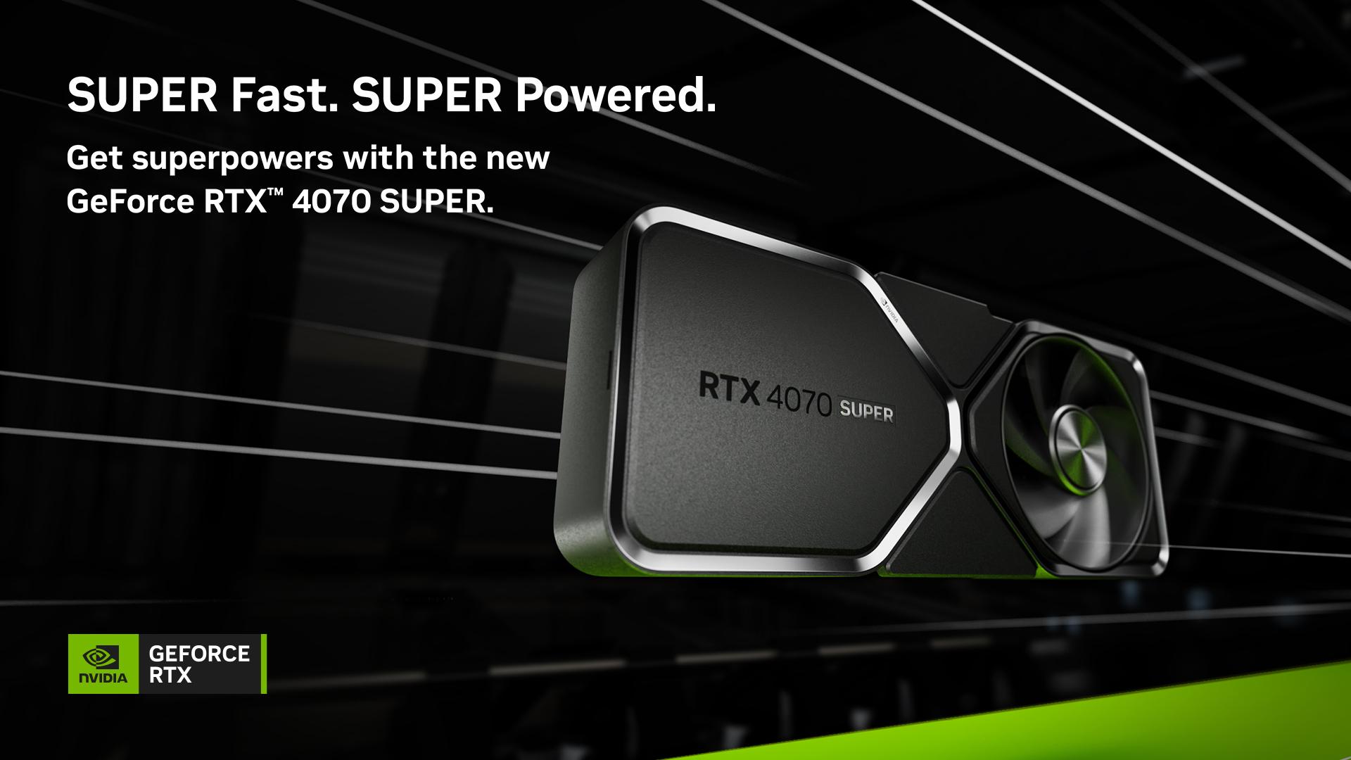 NVIDIA GeForce RTX 4070 SUPER, 4070 TI SUPER & 4080 SUPER launch 