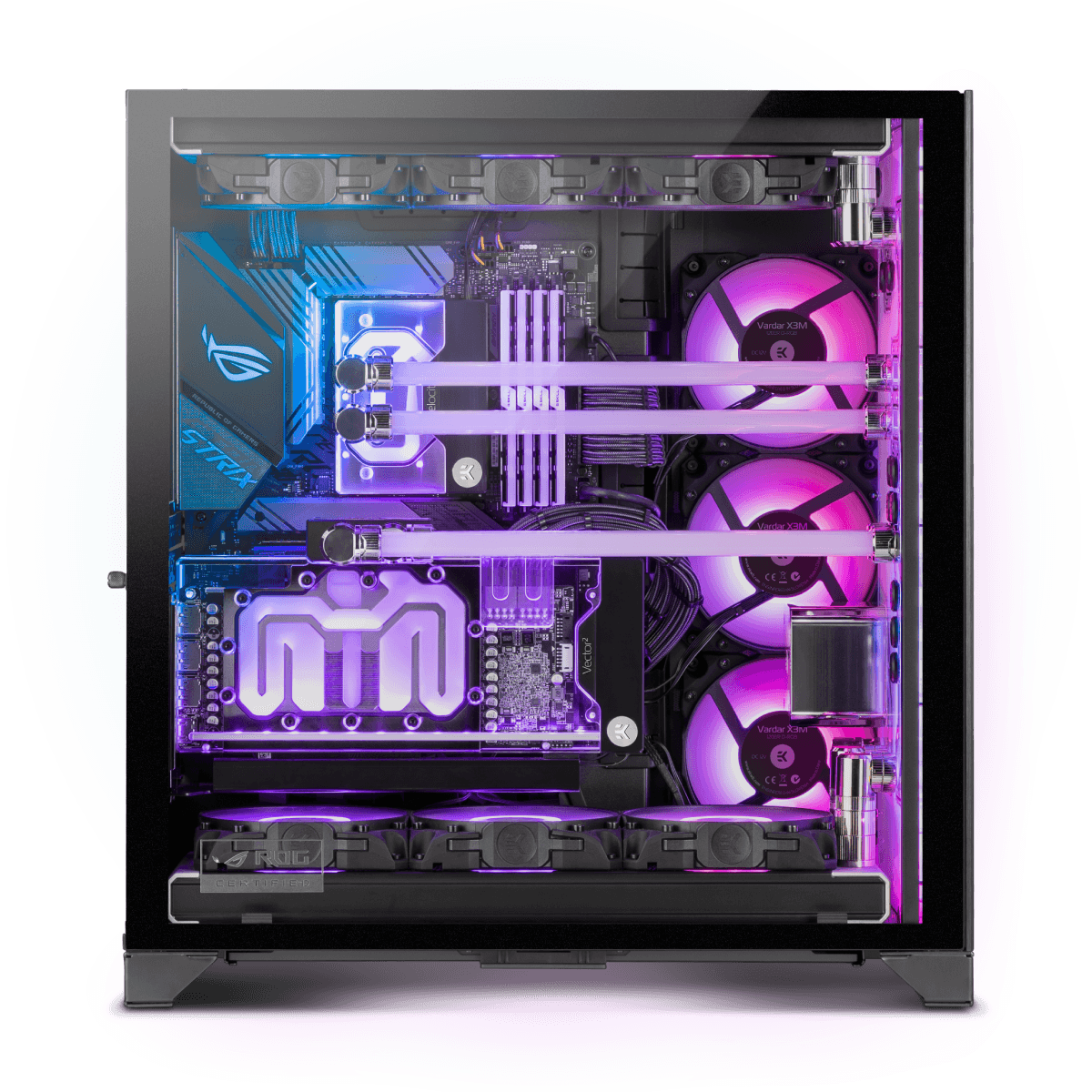 NVIDIA RTX 4080 SUPER LiquidCooled Gaming PC EK CONQUEROR Fluidgaming