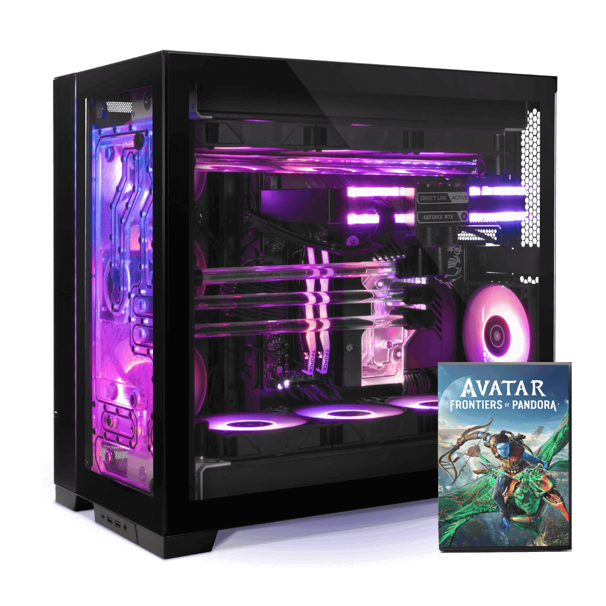 NVIDIA RTX 4080 7800X3D WATERCOOLED GAMING PC EK QUANTUM Fluidgaming